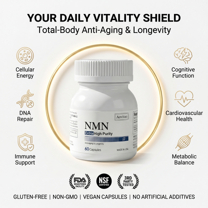 NMN 500mg | High Purity Formula | Dietary Ingredient for Daily Wellness Support